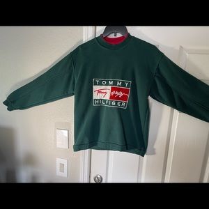 Green Tommy hilfiger vintage sweater